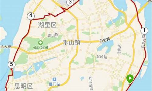 厦门环岛骑行路线地图,厦门环岛骑行路线